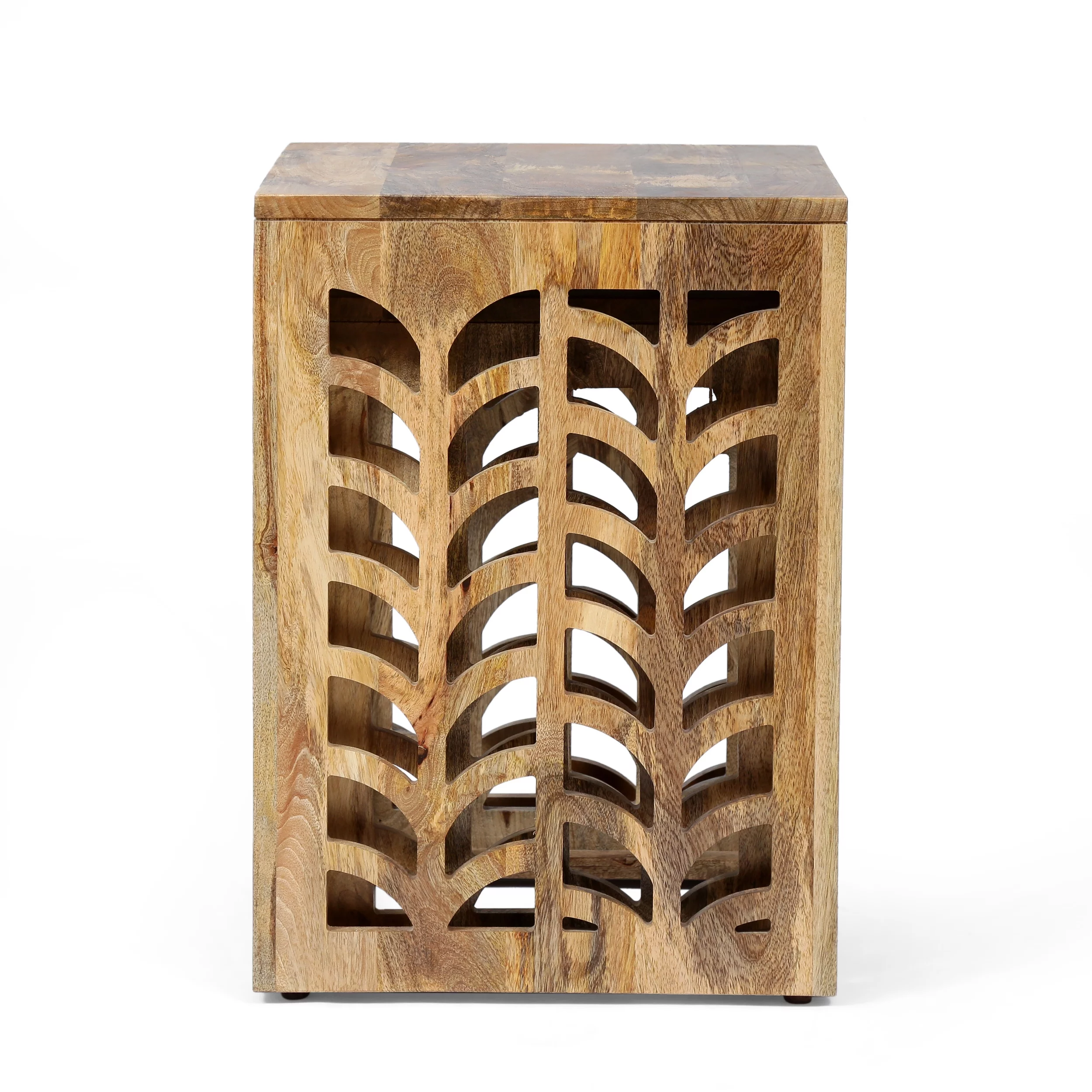 Noble House Maya Bay Mango Wood Nesting Tables, Natural