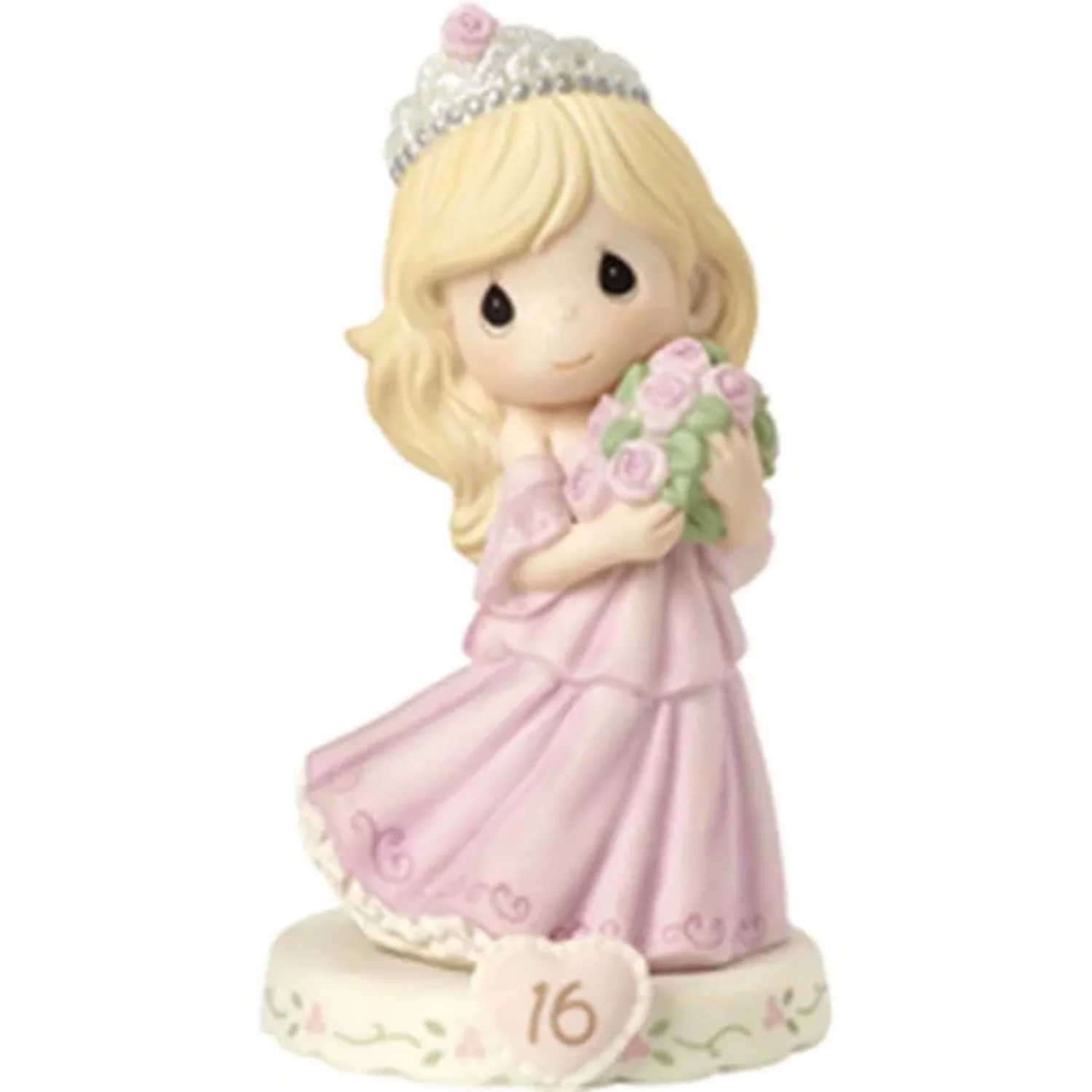 Precious Moments Growing in Grace Age Sixteen Blonde Porcelain Figurine QGP734