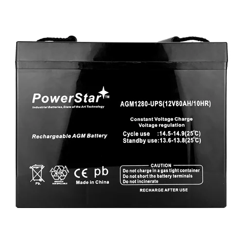 PowerStar 12 V 80 Ah 24DC-2 Group 24 SLA Battery for UPS Backup System, Solar