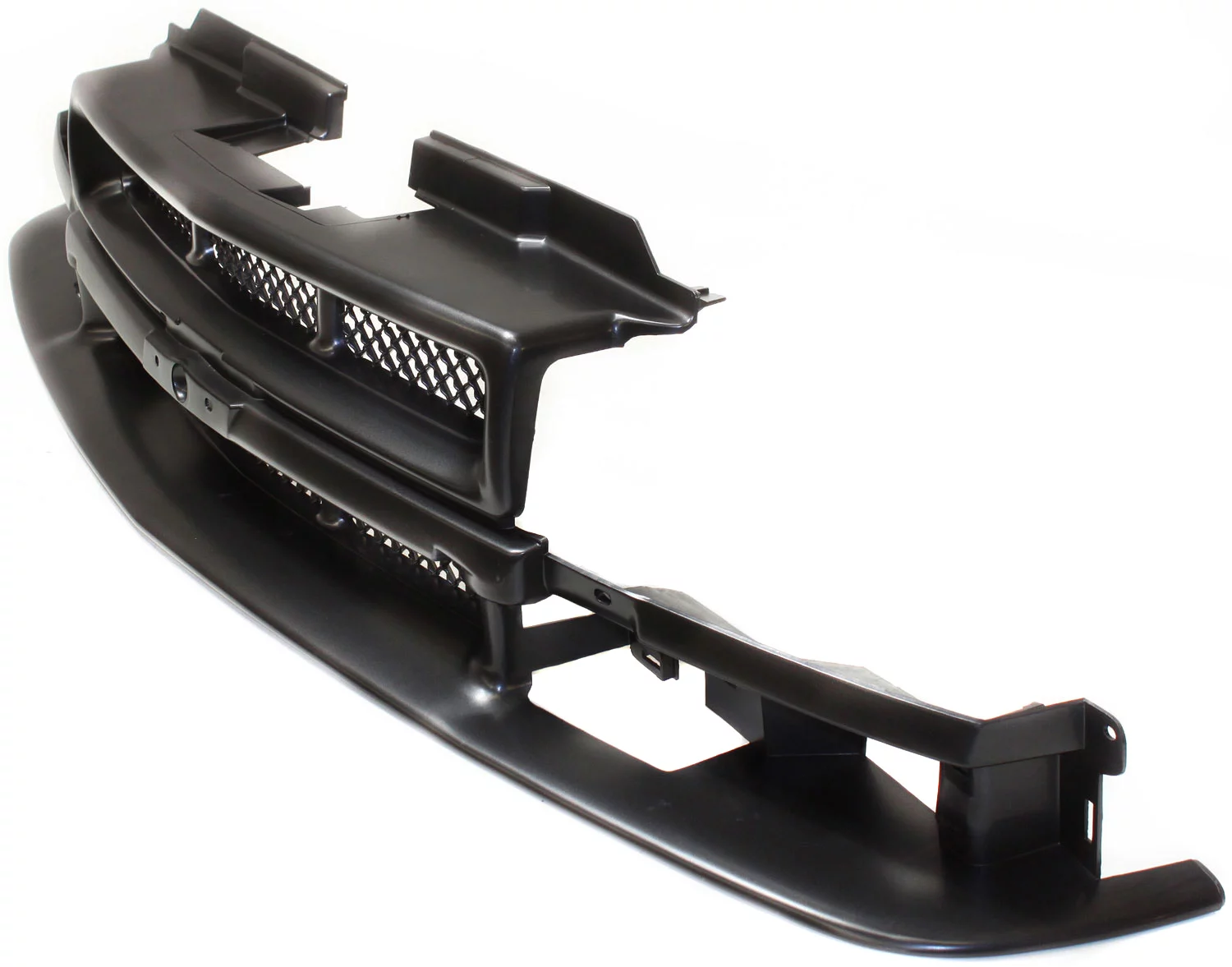 Grille Assembly Compatible with 1998-2004 Chevrolet S10 1998-2005 Blazer Black Shell and Insert