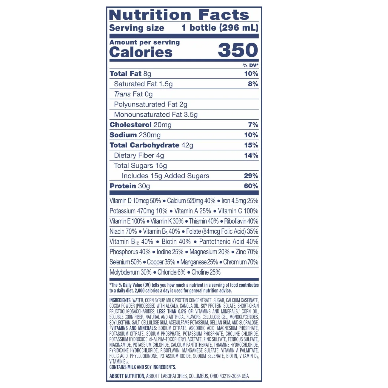 (16 pack) Ensure COMPLETE Nutrition Shake, 30G Protein, Vanilla, 10 fl oz, 4 Count