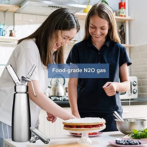 Whipped Cream Chargers N2O Nitrous Oxide 8-Gram Cartridge for Whipper Whipped Cream Dispenser (50pk)