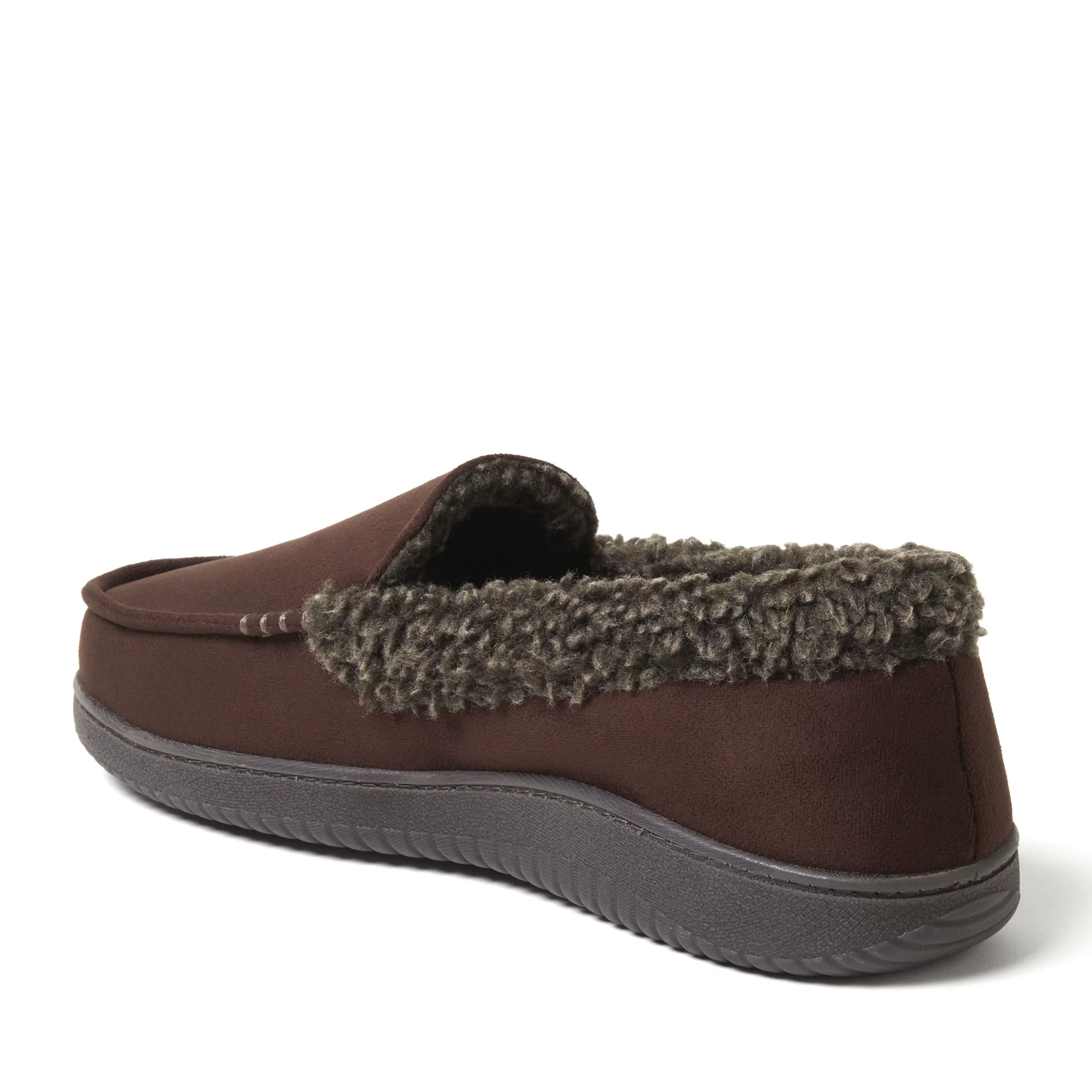 Dearfoams Men's Alexander Microsuede Moccasin Slipper