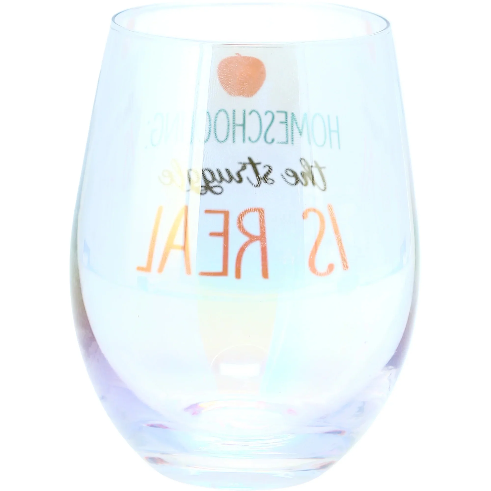 Homeschooling - 18 oz Stemless Wine Glass