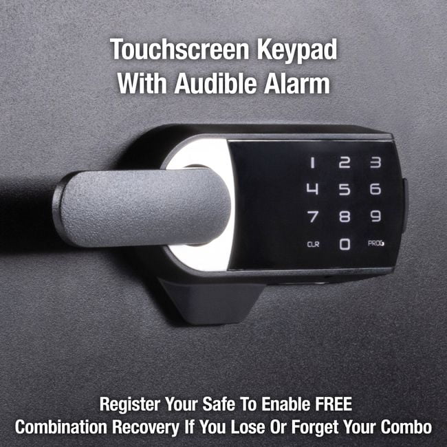 SentrySafe SFW123TSC Fire and Water-Resistant Safe with Digital Lock and Alarm, 1.23 cu. ft.