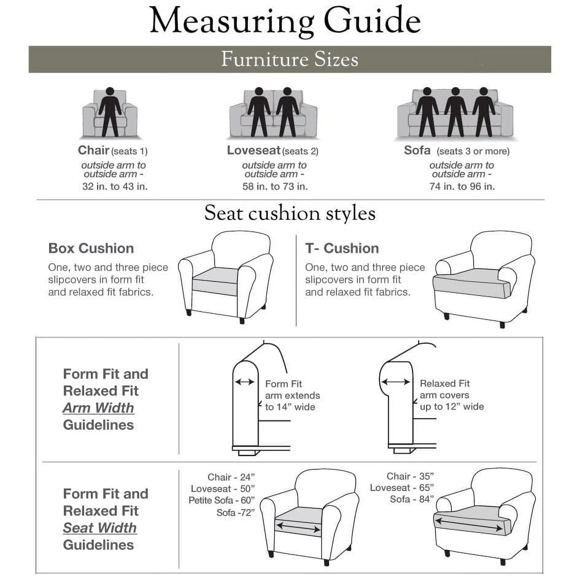 Classic Slipcovers Twill One Piece Washable Chair Slipcover