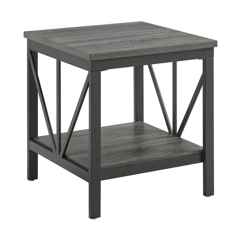 Picket House Furnishings Owen 2PC Occasional Table Set in Grey
