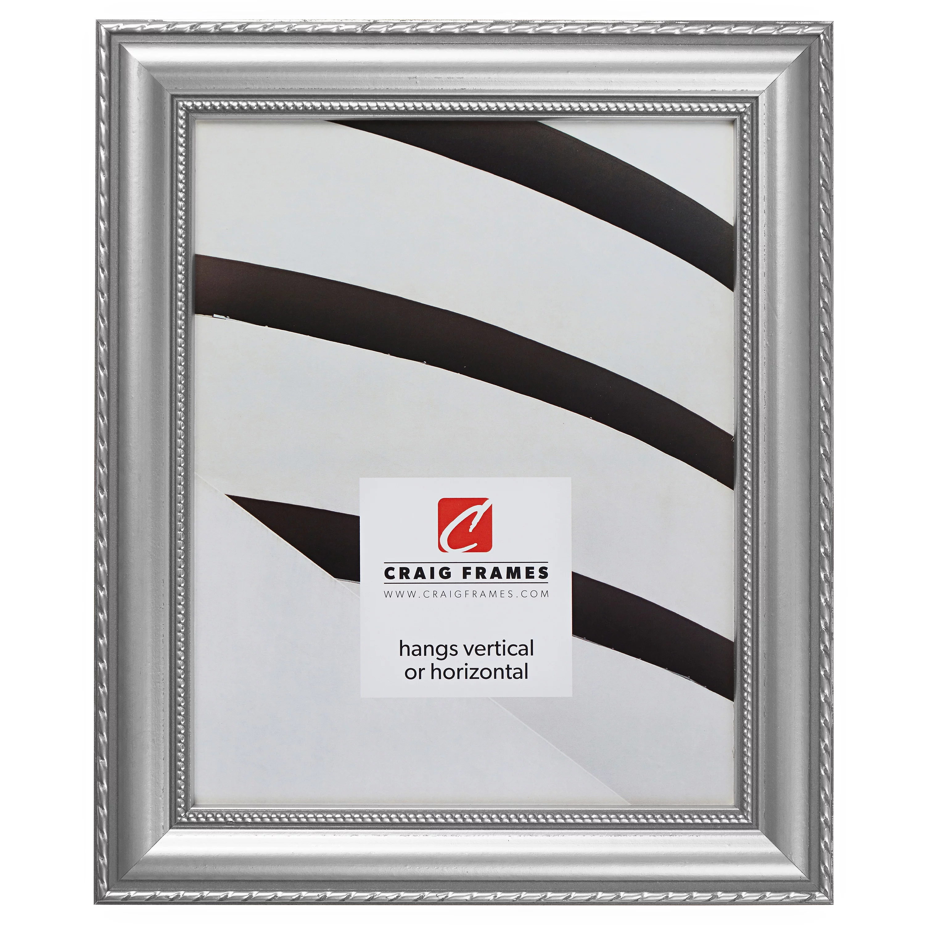 Craig Frames Victoria, 11x11 inch Picture Frame, Ornate Silver