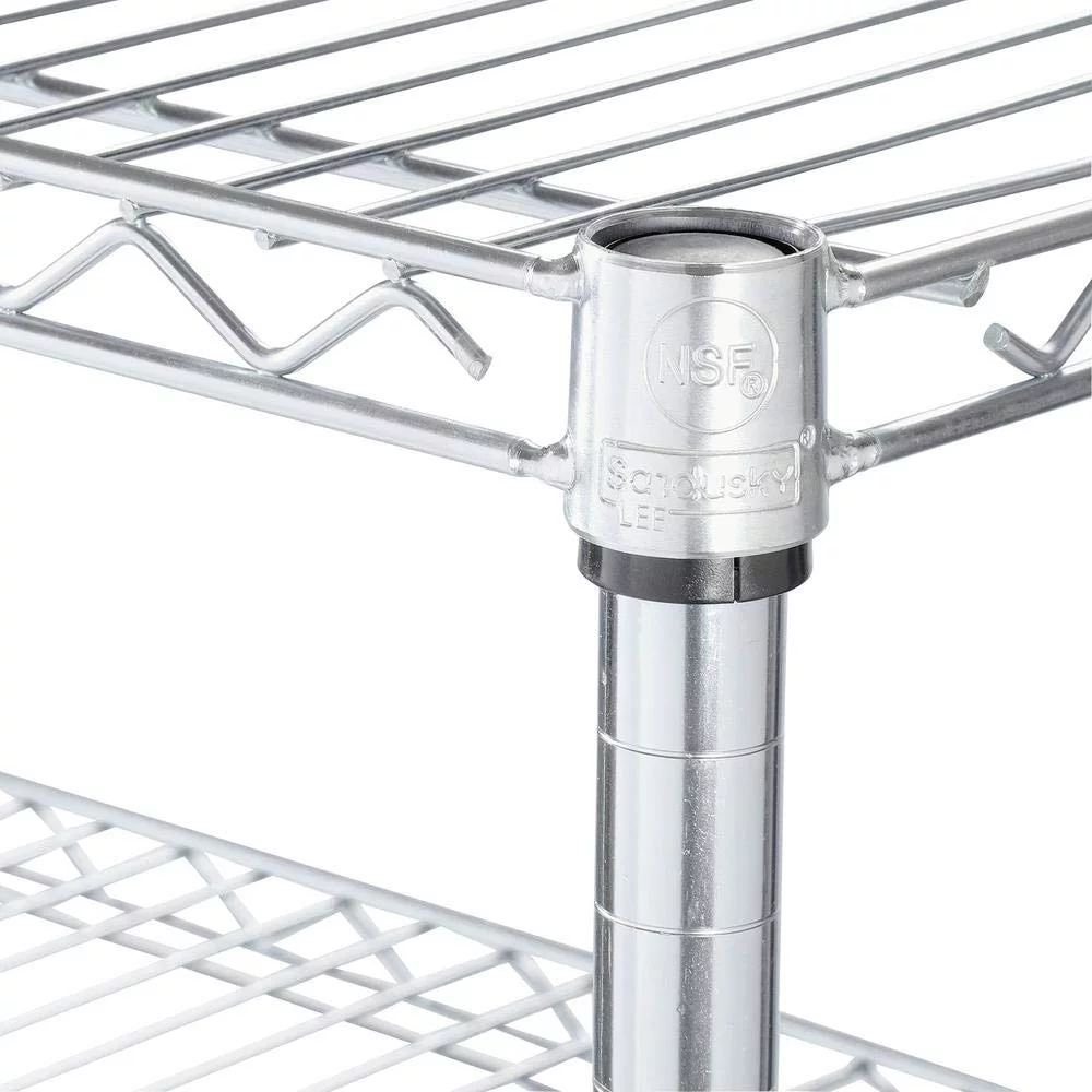 GEROBOOM WS481872-Z Steel Shelving Unit  6   48" Width  72" Height  18" Depth  Zinc