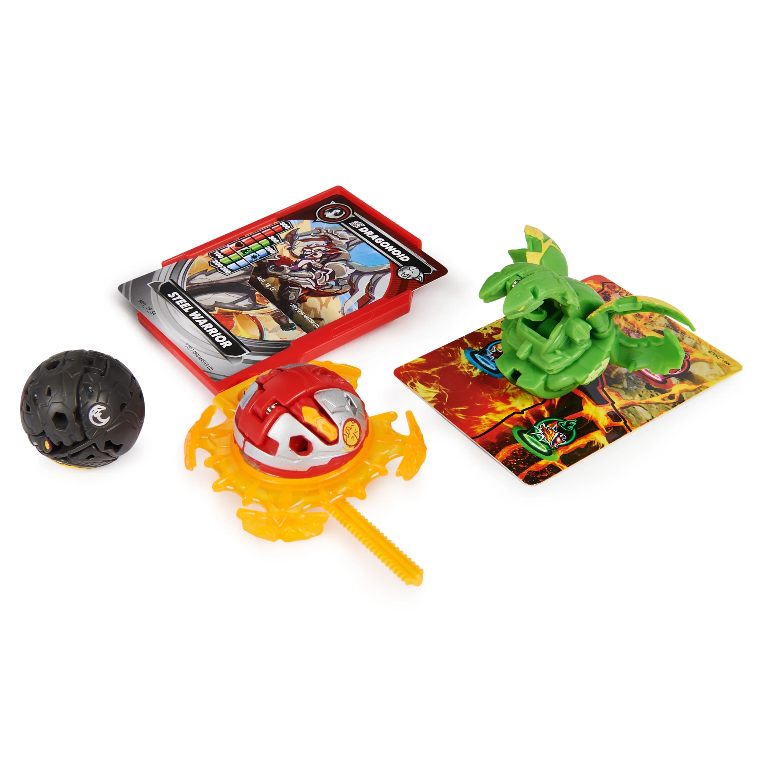 Bakugan Starter 3-Pack, Special Attack Dragonoid, Nillious, Hammerhead Customizable Spinning Action Figures and Trading Cards,