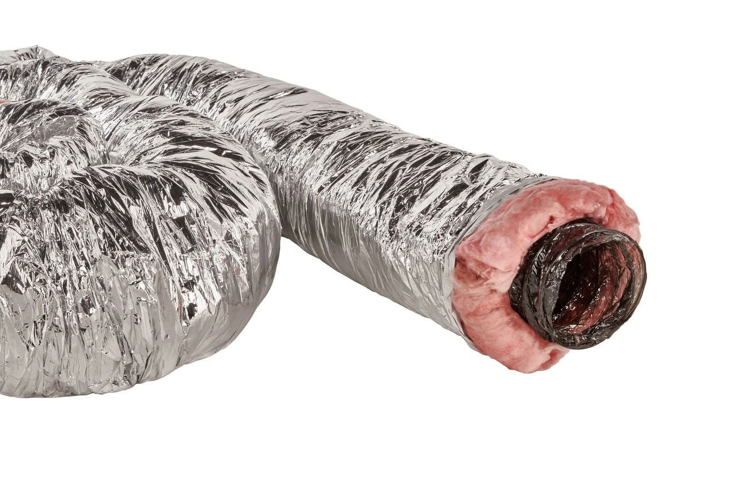 GAF Master Flow 4 in. x 12 ft. Insulated Flexible Duct R6 Silver Jacket - F6IFD4X144