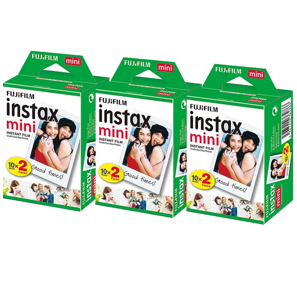 FUJIFILM INSTAX Mini 11 Instant Film Camera (Sky Blue) + 4X Rechargeable Battery + Mini Film  White Printer Kit (3 Pack)