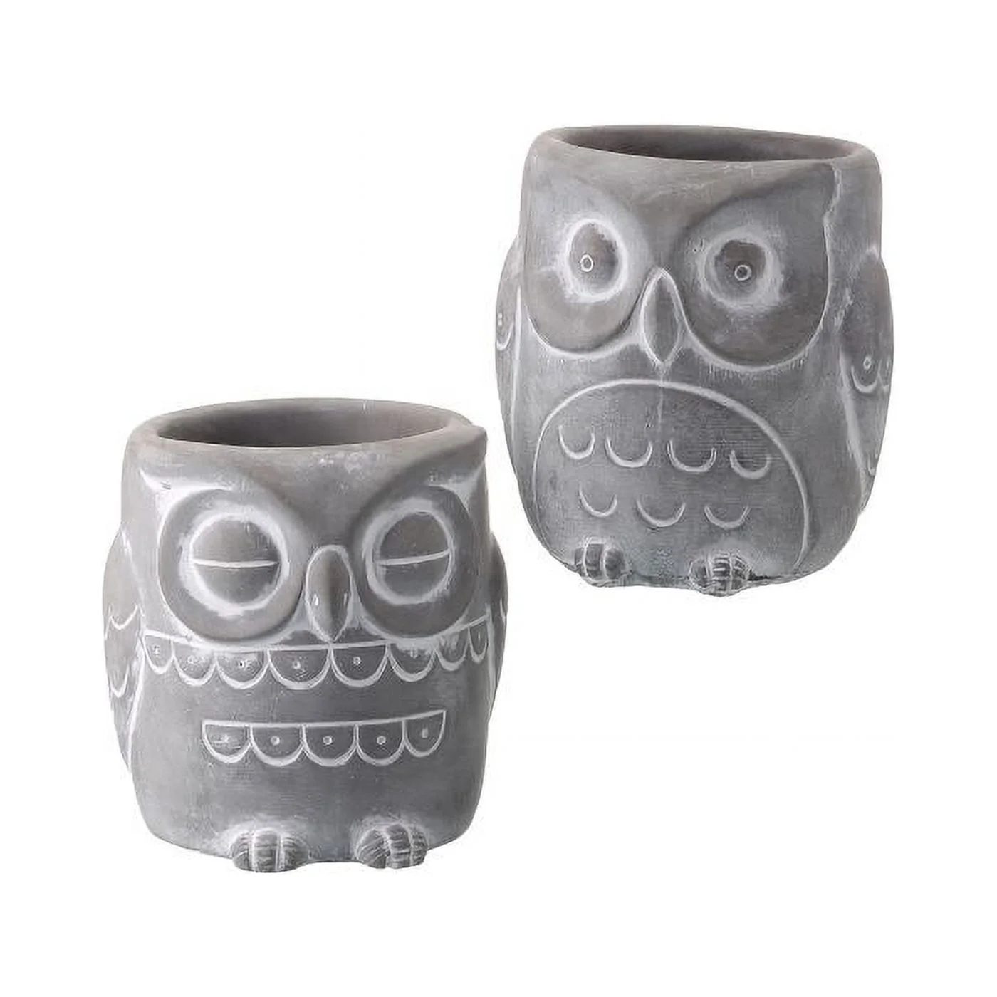 Cement Owl Planter 4.5