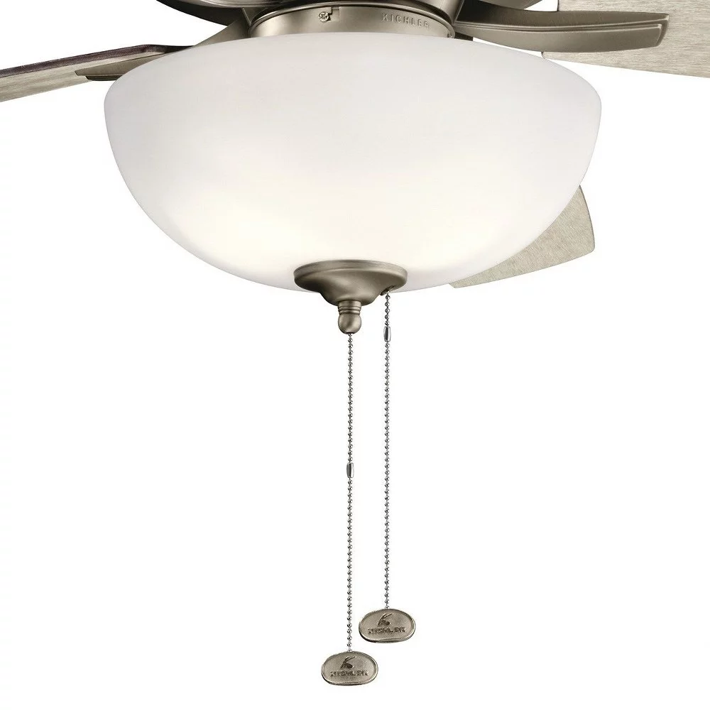 Ceiling Fan with Light Kit 20.75 inches Tall By 52 inches Wide-Brushed Nickel Finish Bailey Street Home 147-Bel-4187203