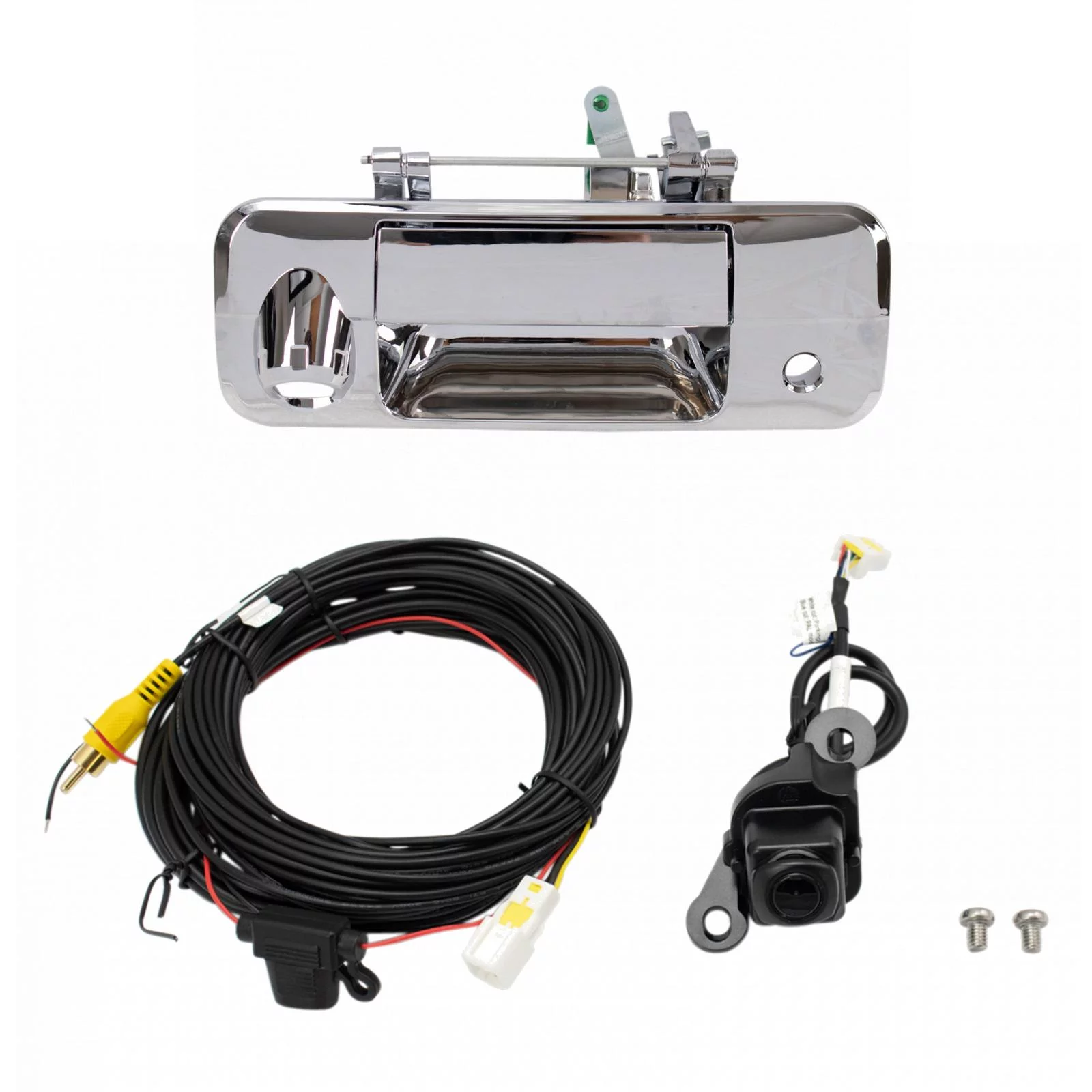 TRQ Rear View Camera Add On Kit w/ Wiring Harness & Tailgate Handle for Tundra ADA02013