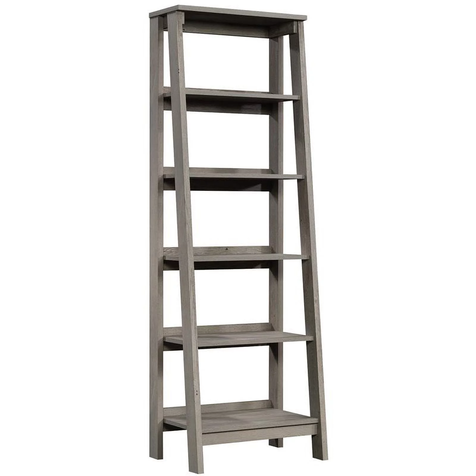 Pemberly Row 5-Shelf Modern Engineered Wood Bookcase in Mystic Oak