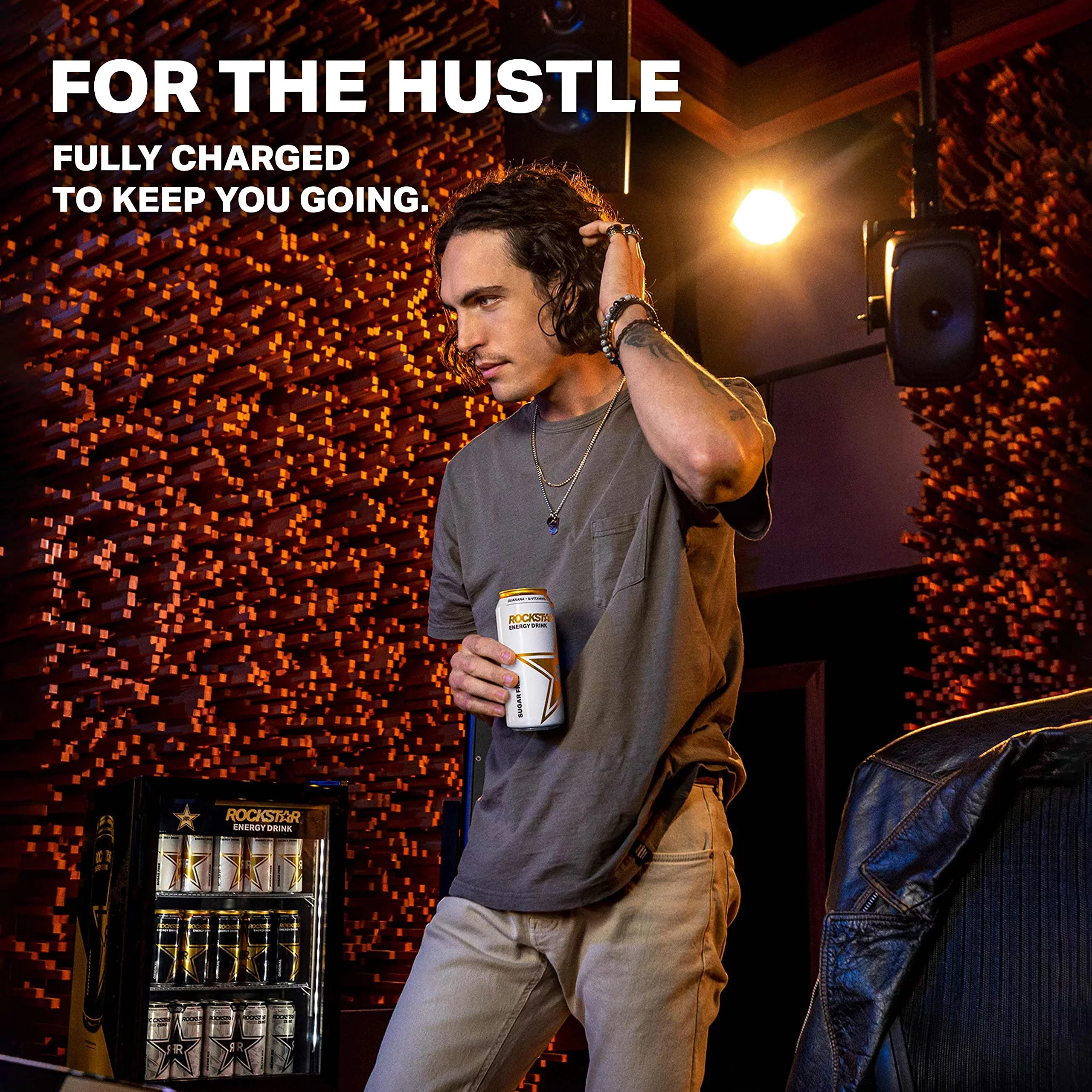 Rockstar, Boom Energy Drink With Caffeine And Taurine Packaging May Vary, Whipped Strawberry, 16 Fl Oz (Pack Of 12)