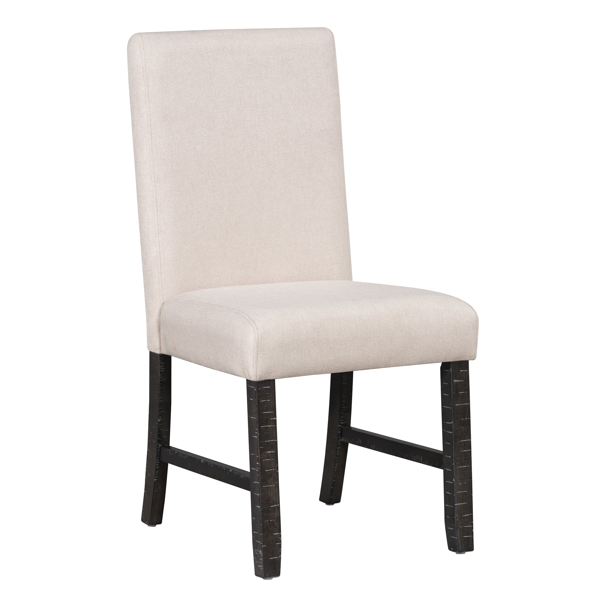 TREXM 5-Piece Retro Dining Set with Extendable Round Table, Removable Middle Leaf, and 4 Upholstered Chairs - Black