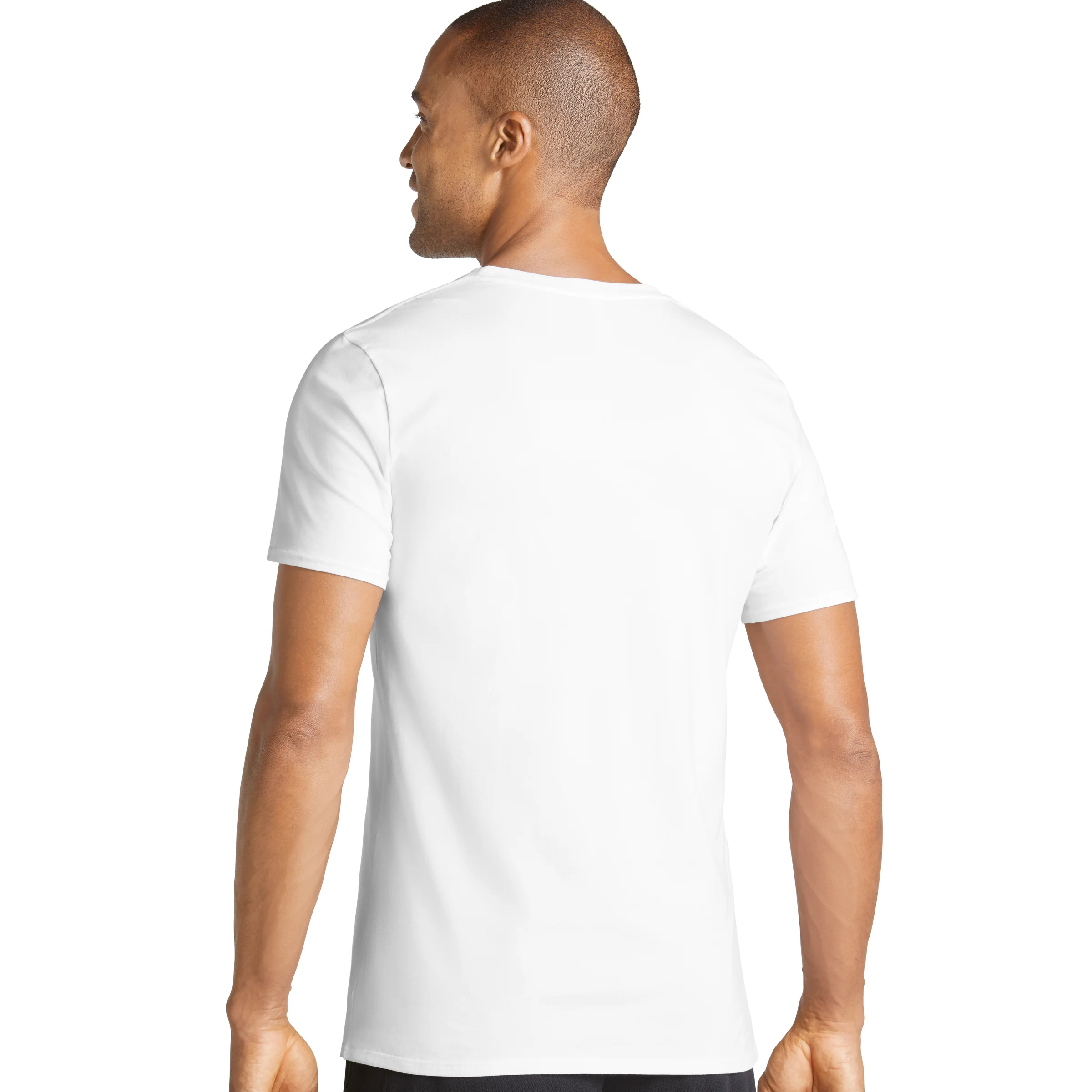 Jockey Men's Maxstretch Crew Neck 2 Pack Shirt White Size XX-Large