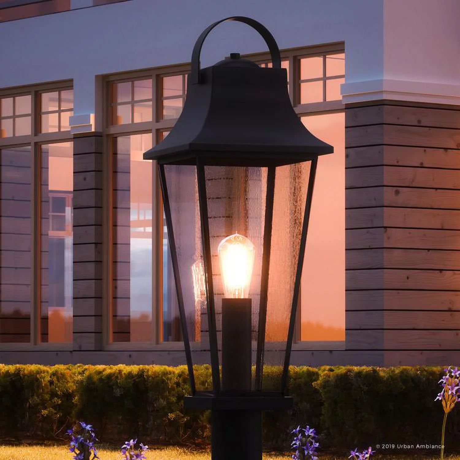 Urban Ambiance Luxury Tudor Outdoor Post/Pier Light, Large Size: 24.5
