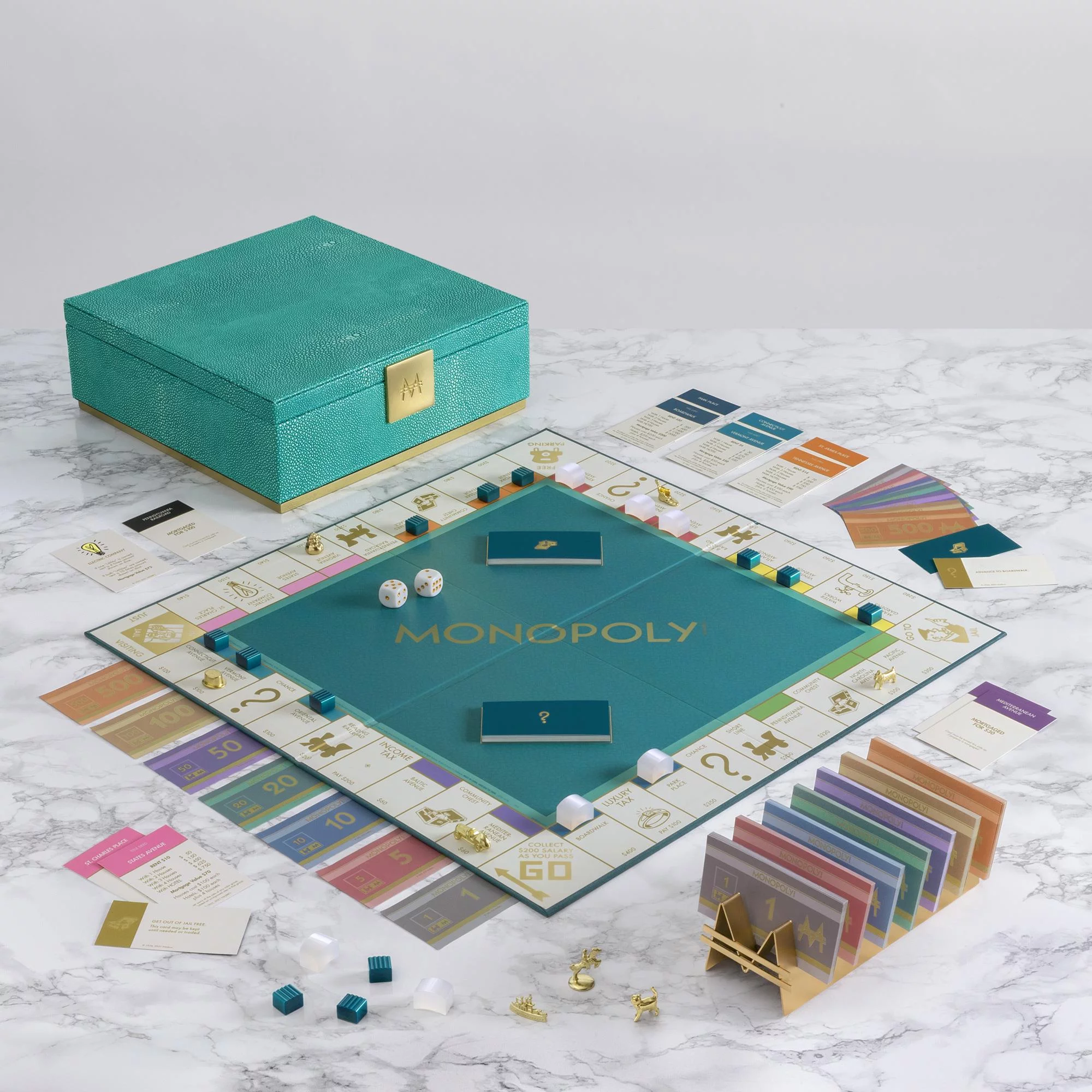 WS Game Company Scrabble Del Mar Shagreen Edition