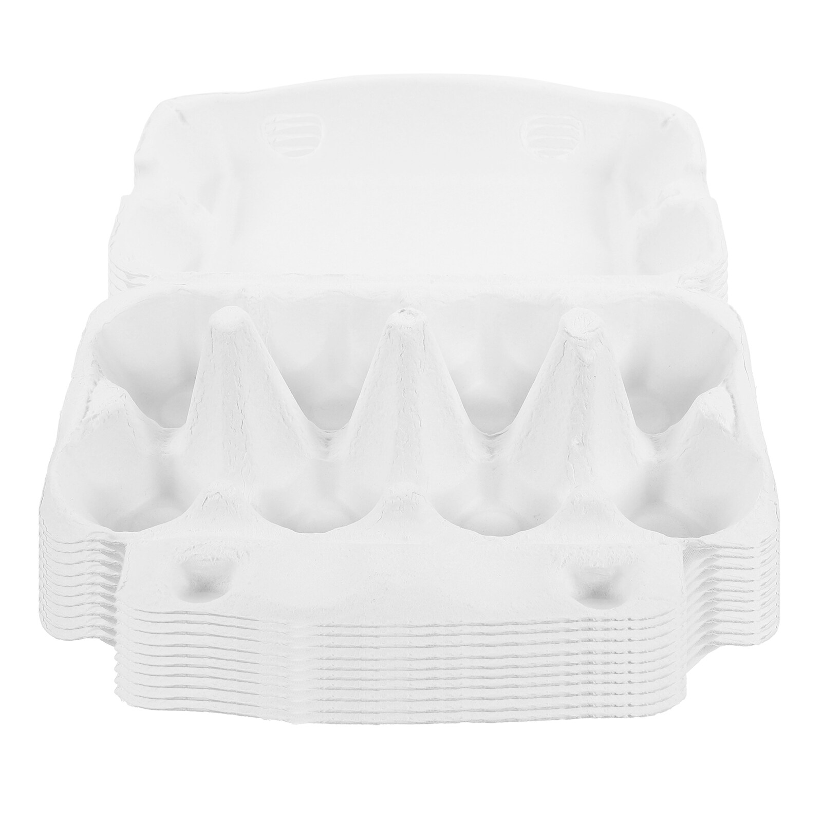 Jibingyi 10pcs Cardboard Egg Cartons Blank Paper Egg Cartons Lightweight 8-count Cartons Container