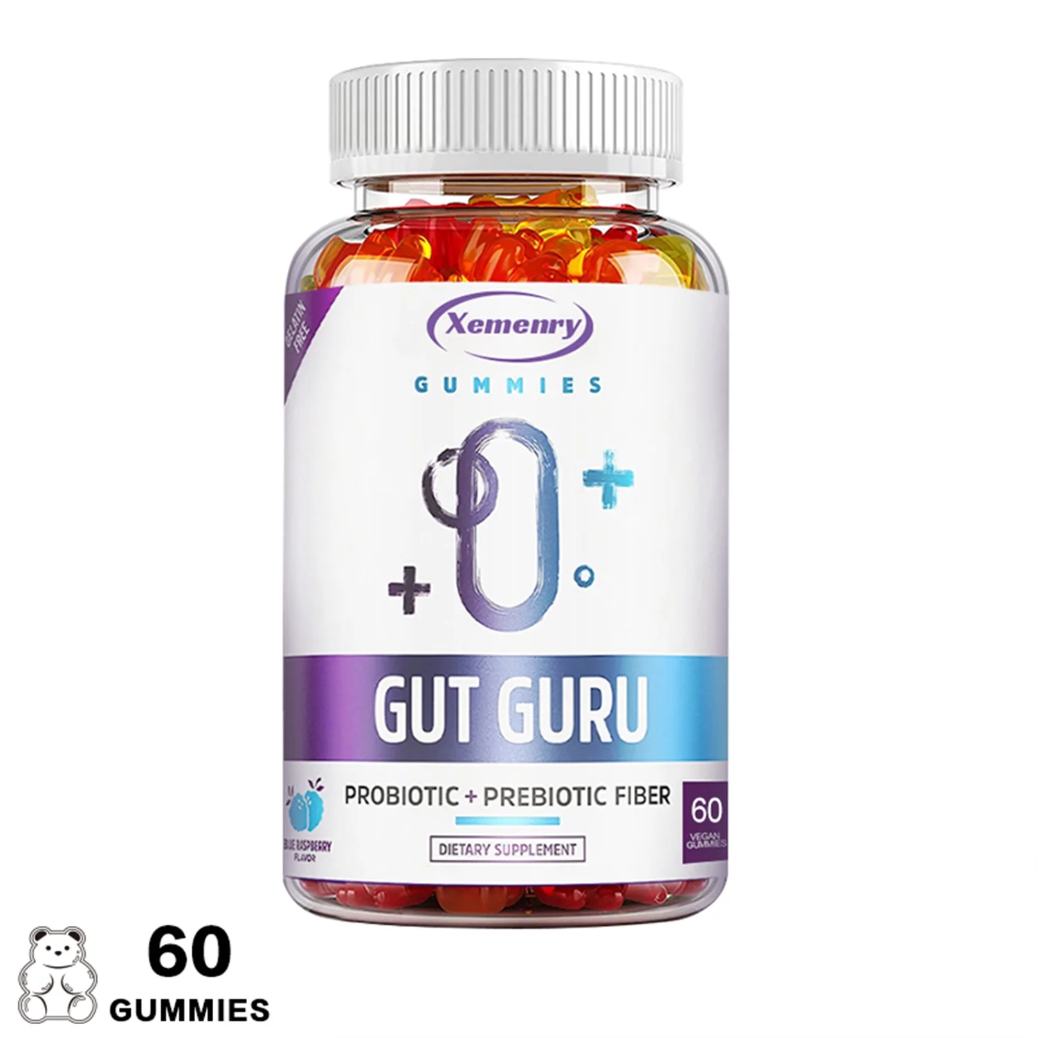 Gut Guru Gummies -Support Gut Health, Relieve Gas, Bloating&Constipate- with Probiotic(30/60/100pcs)