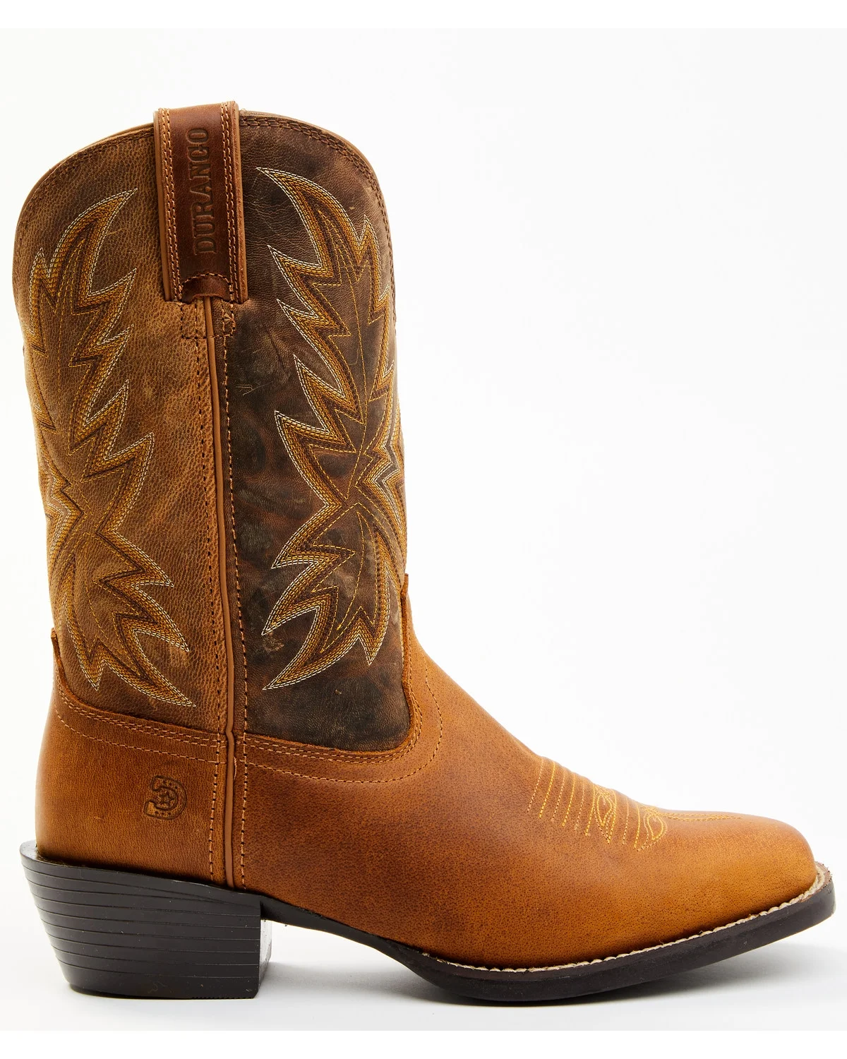 Durango Men's Westward Roughstock Western Boot Broad Square Toe Tan 13 D(M) US