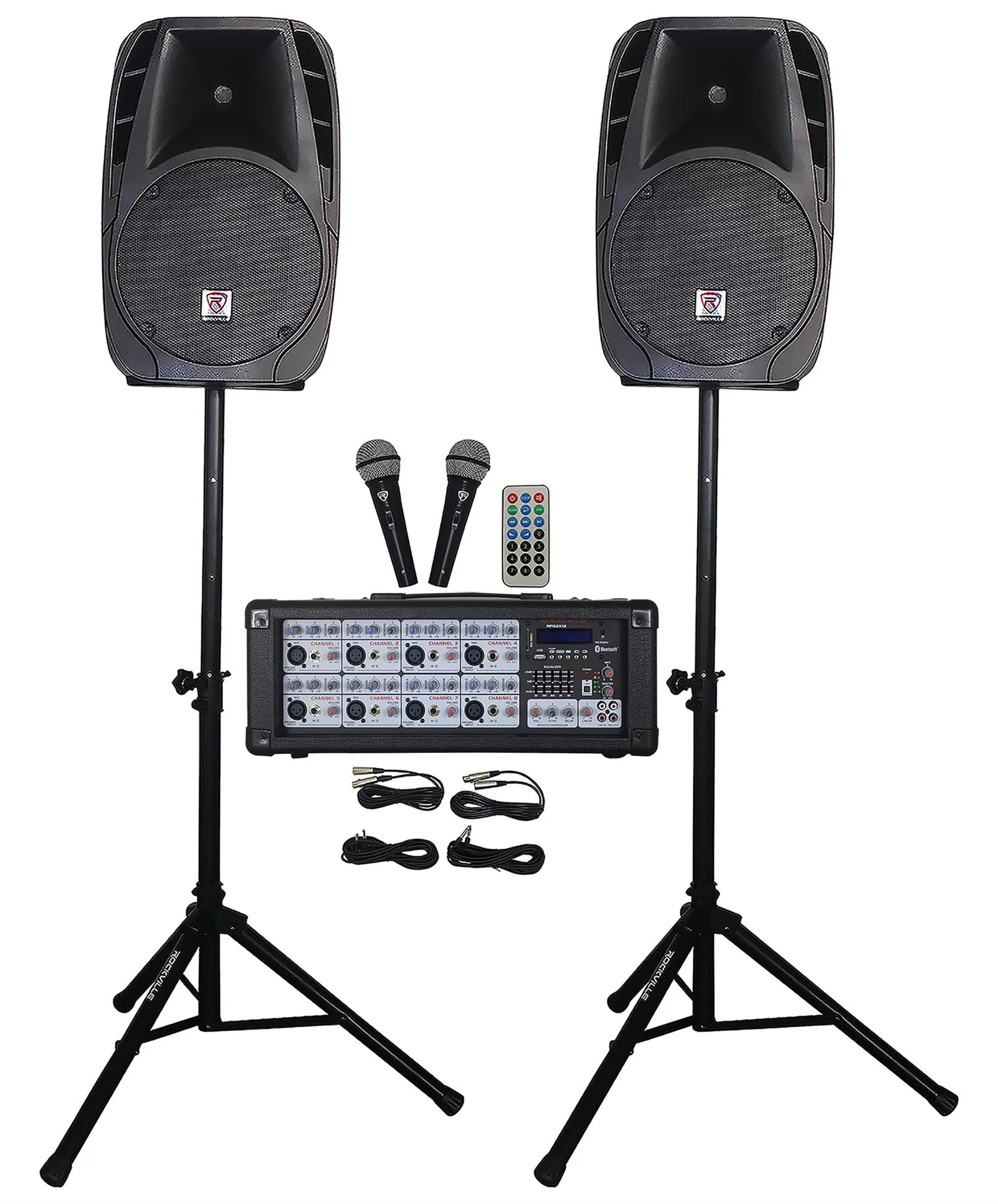 Rockville RPG2X12 Mixer/Amp+12