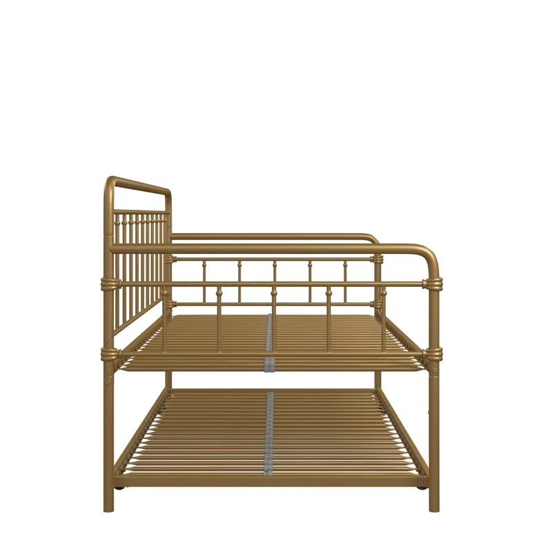 DHP Winston Metal Daybed/Trundle in Twin Gold