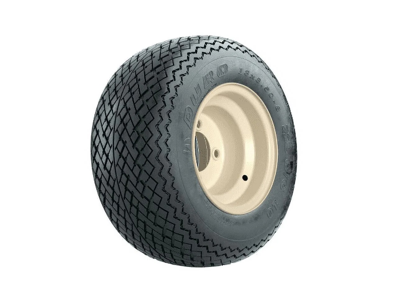 GTW 8 inch Ivory Steel Golf Cart Wheel on 18x8.5-8 (18