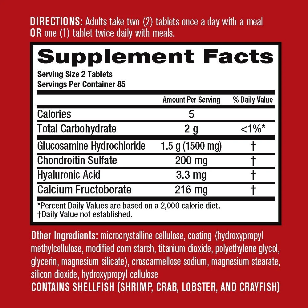 Move Free Advanced, 170 tablets - Joint Health Supplement with Glucosamine and Chondroitin