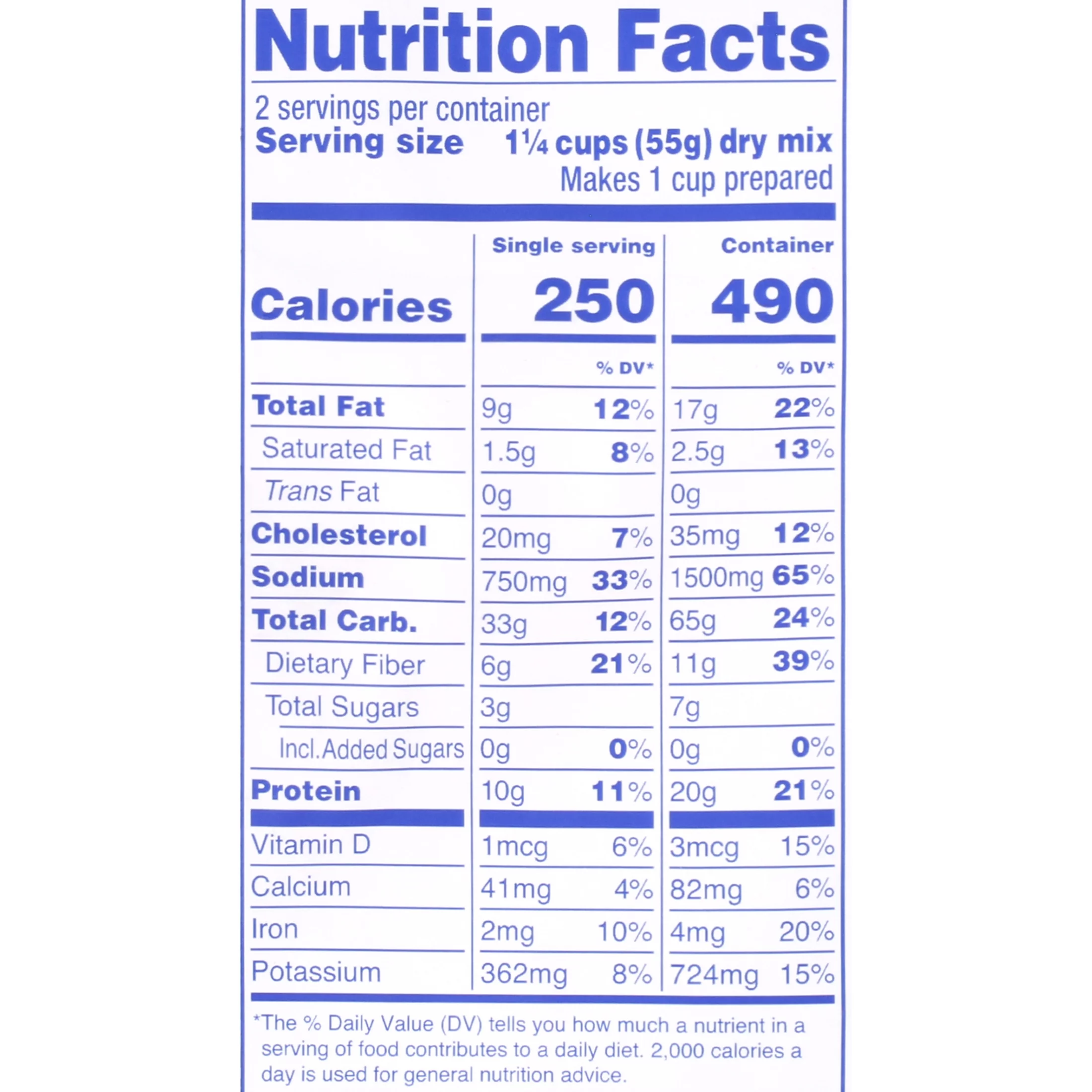 Mountain House 3.9oz Freeze-Dried Spicy Southwest Style Skillet, 2 Servings