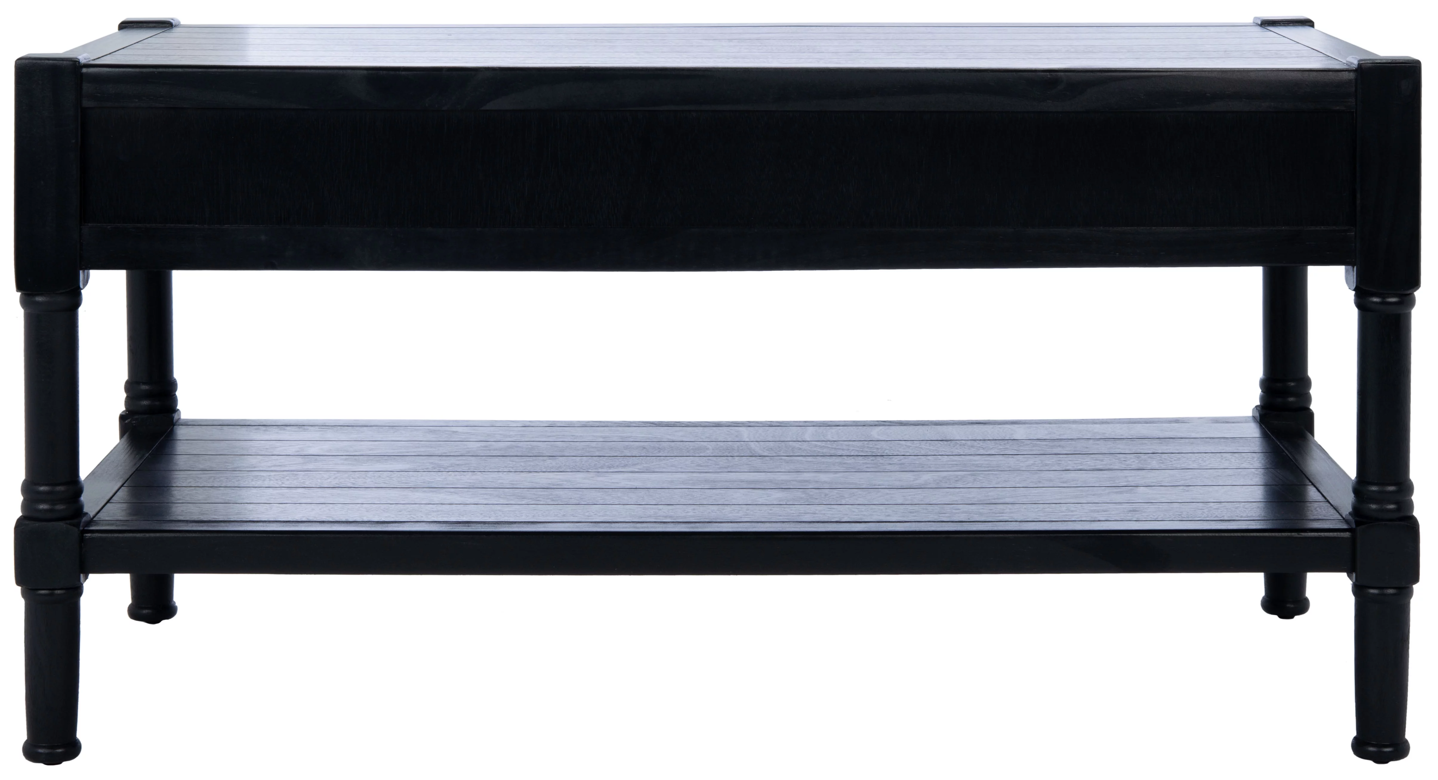 SAFAVIEH Filbert Solid 2 Drawer Coffee Table, Black