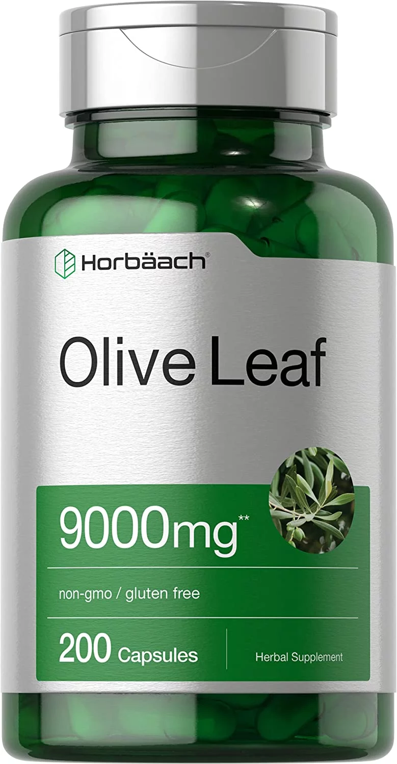 Olive Leaf Extract 9000mg | 200 Capsules | by Horbaach