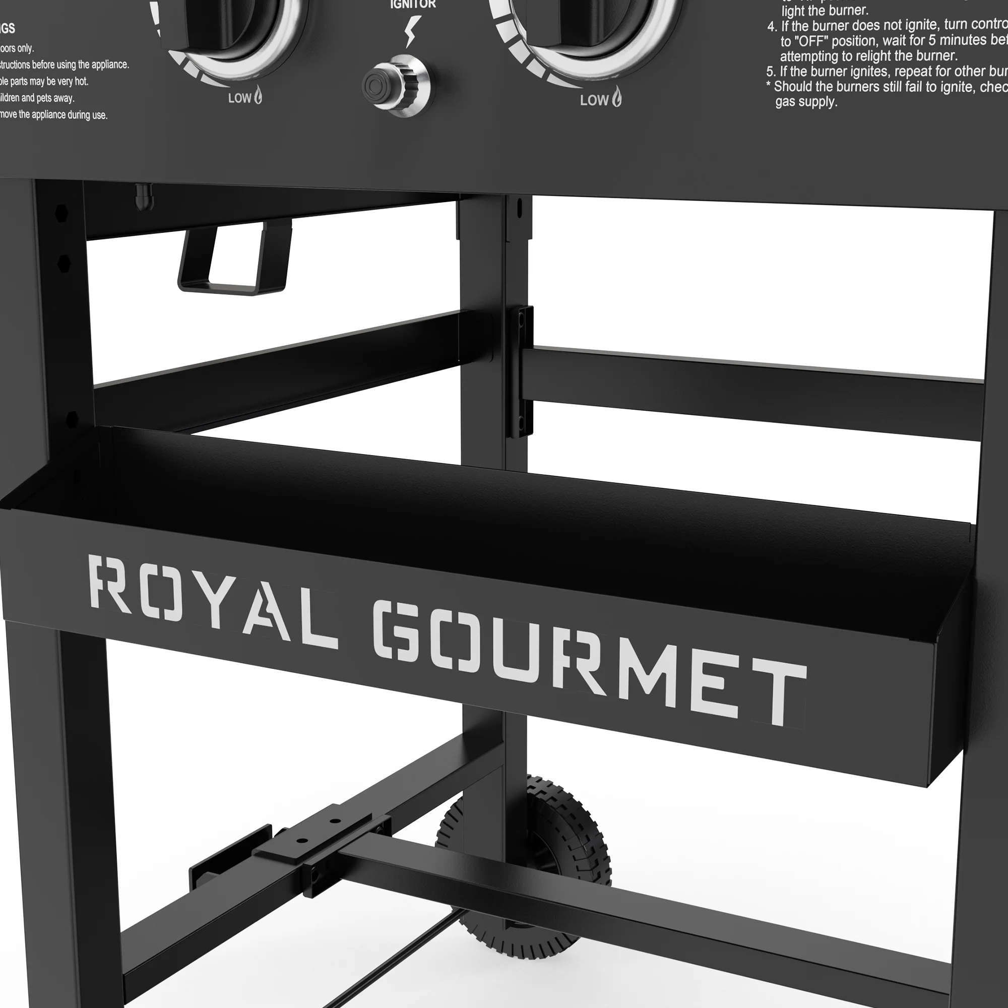 Royal Gourmet GB2000N 23-Inch Flat Top Gas Griddle, 2-Burner Outdoor Griddle