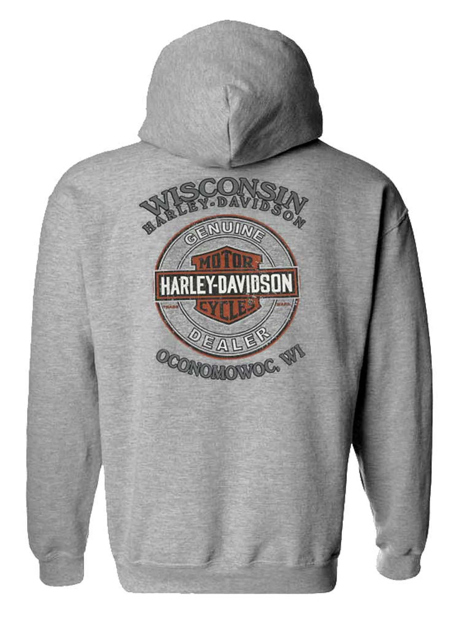 Harley-Davidson Men's Etched Name Pullover Performance Hoodie Sweatshirt (L), Harley Davidson