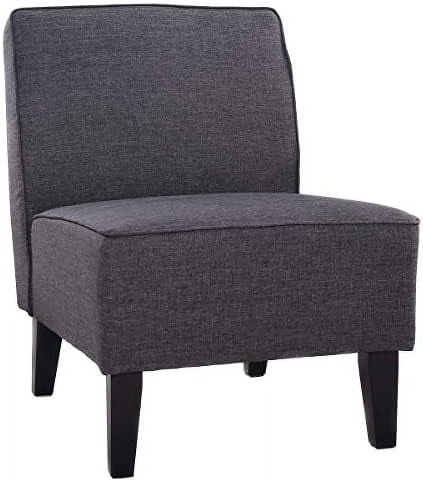 TQNJYGX Solids Accent Chair Armless Living Room Bedroom Office Contemporary (Gray)