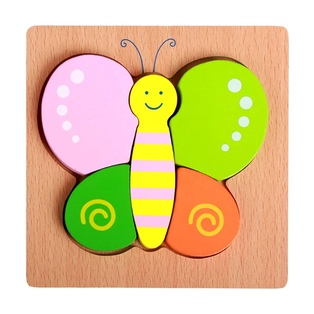 BOLUOYI Summer Toys for Kids Bulk 20 4Th of July Outdoor Wooden Animal Puzzles for Toddlers 1 2 3 Years Old Boys Educational Toy