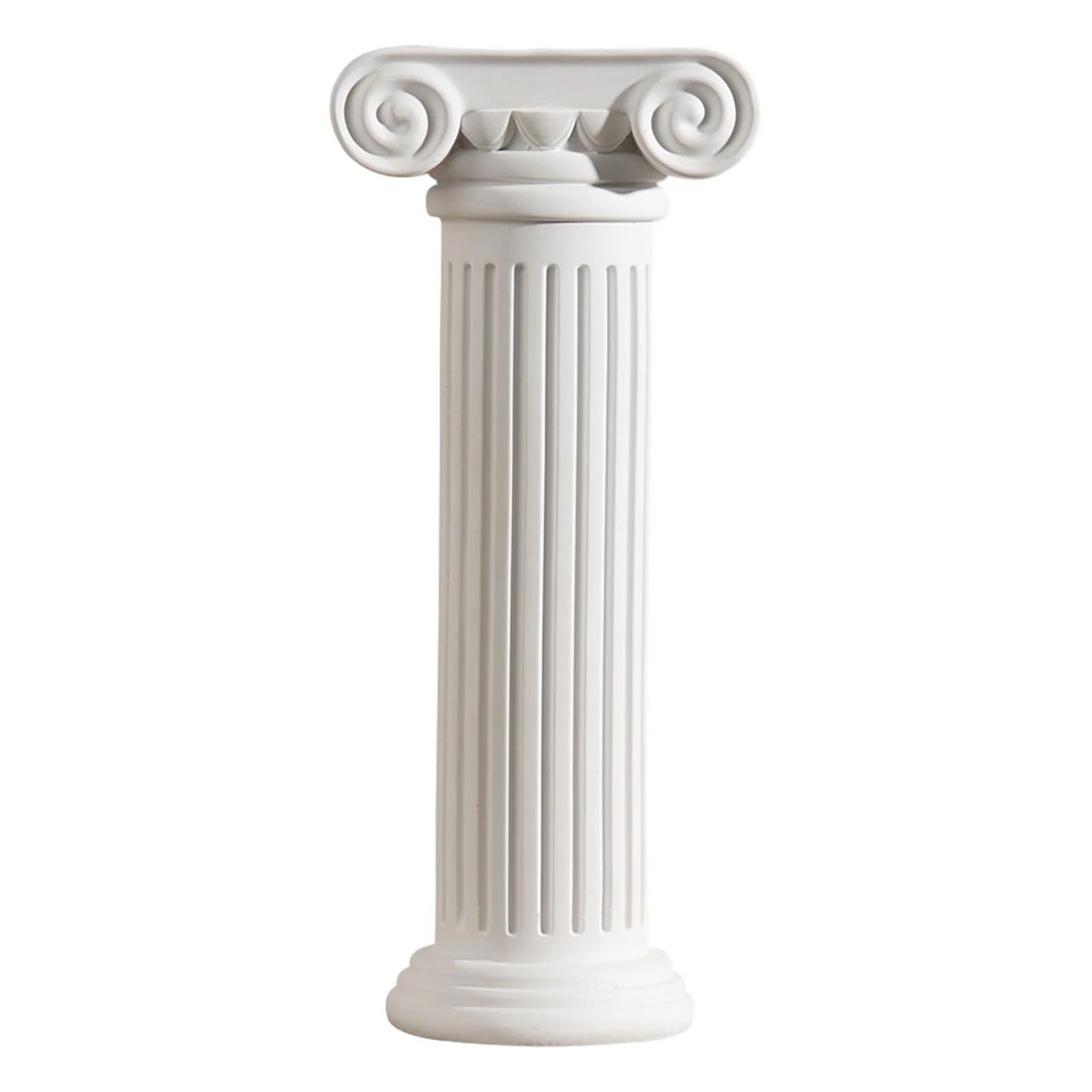 Menolana Flower Pot Resin Statue Floral Arrangements Ornaments Roman Pillar Plant Stand Greek Column Flower Vase for Bookshelf Holiday