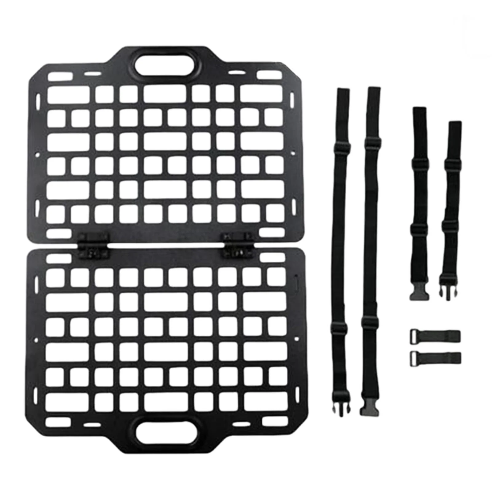 AMLESO Auto Seat Back Organizer Modular Storage Molle Panel Car Seatback Hanging Plate Auto Seat Panel for Automotive Truck Parts