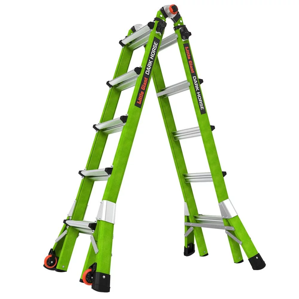 Little Giant Ladders Ladder,Fiberglass,5 to 9 ft H,300 lb Cap 16122-001