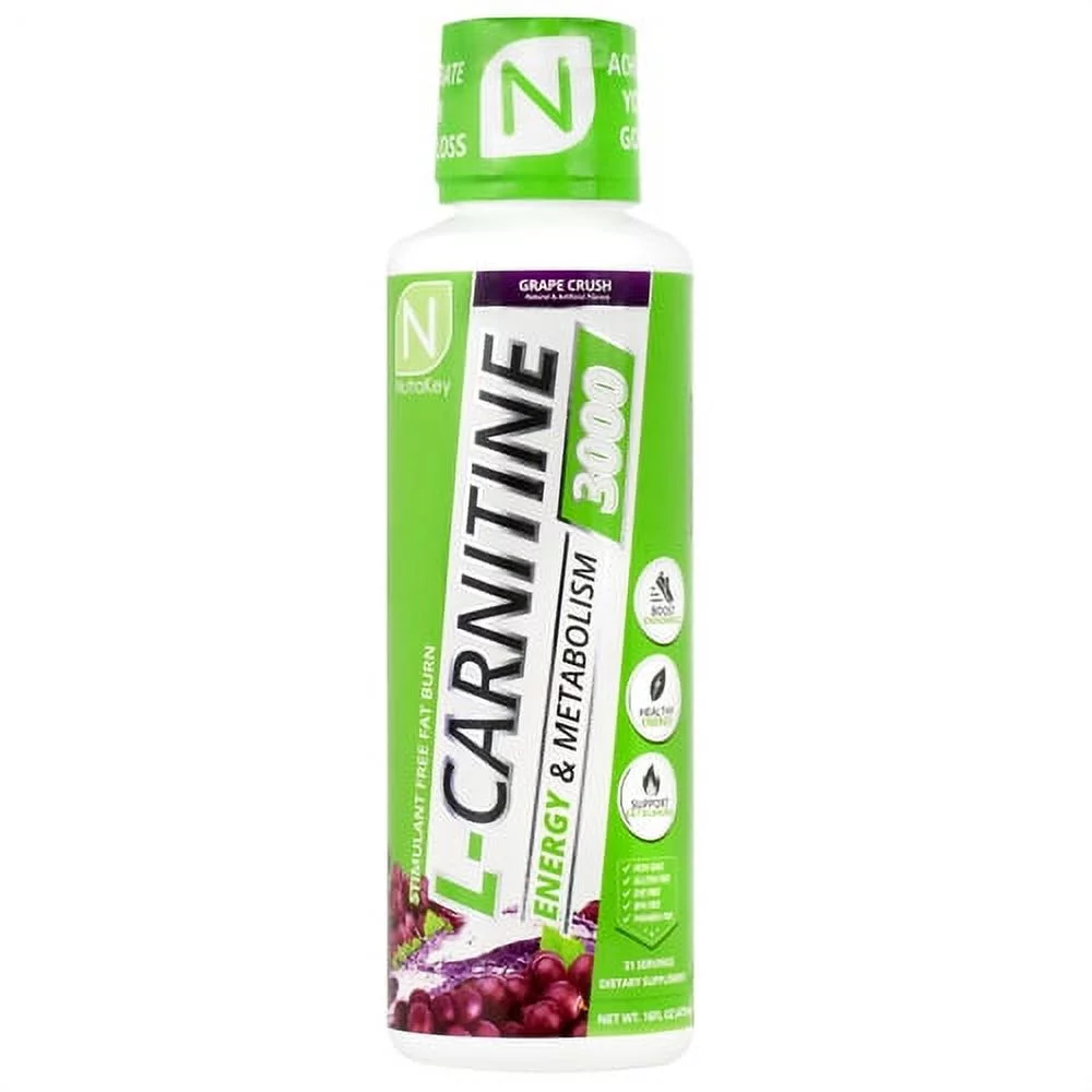 Nutrakey L-Carnitine 3000 Grape Crush - Gluten Free