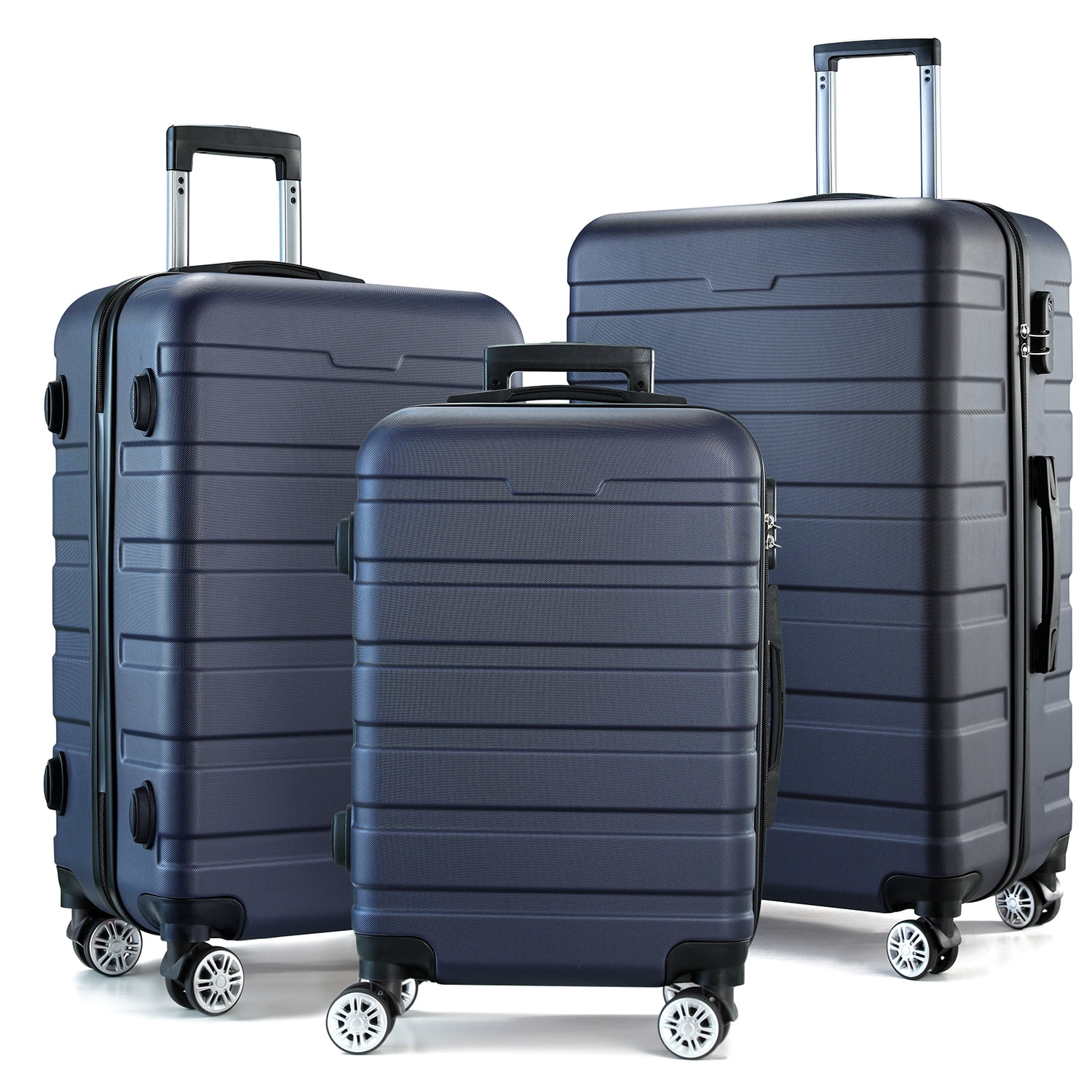 Fashion Luggage 3 Piece Set Suitcase Spinner Hardshell Lightweight