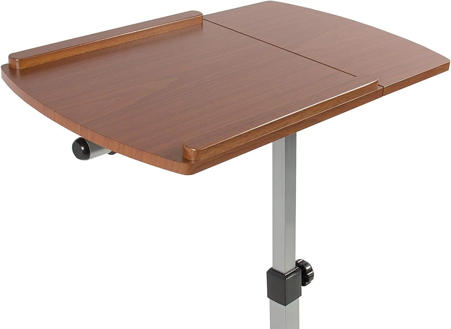 & Height Adjustable Rolling Laptop Desk Cart Over Bed Hospital Table Stand