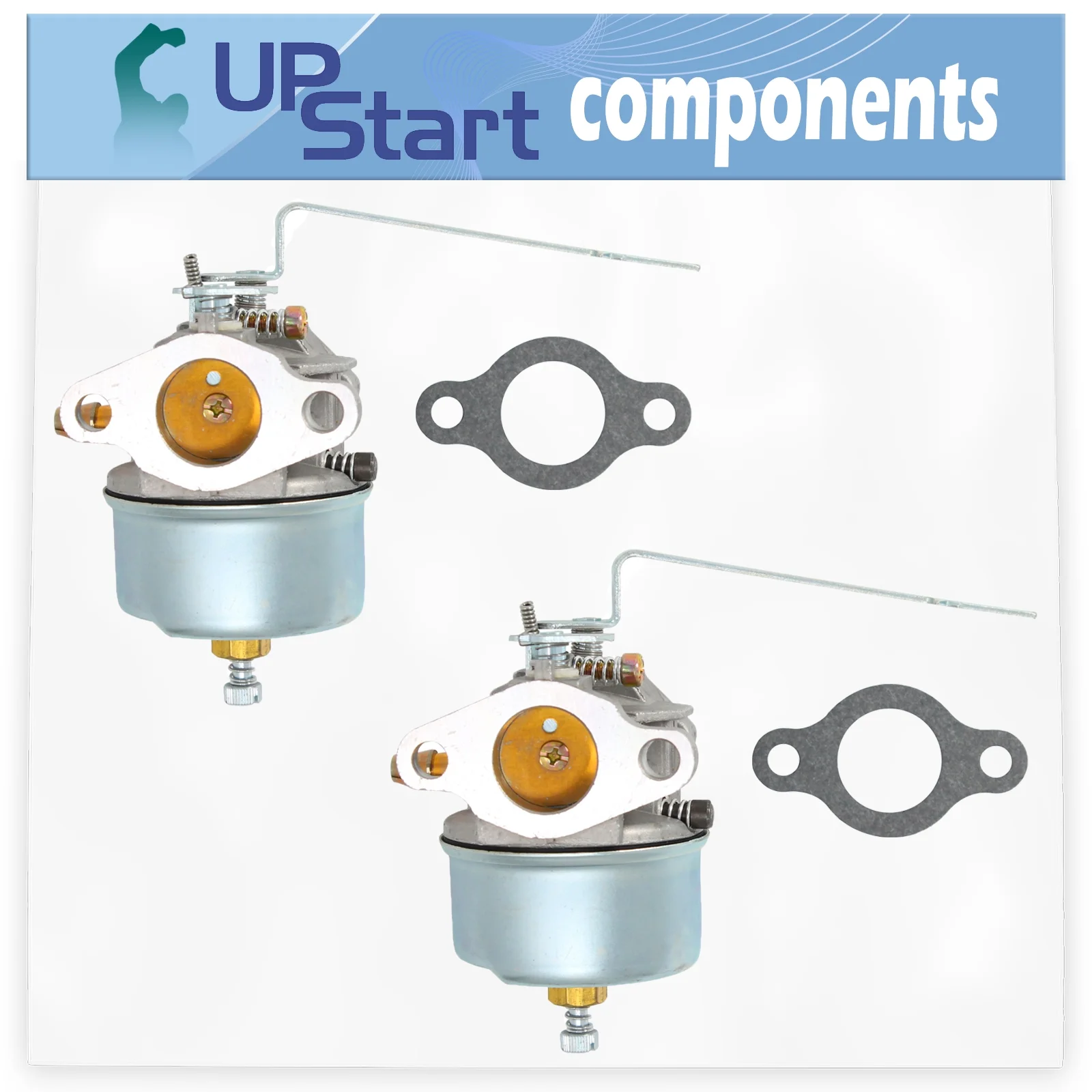 2-Pack 632615 Carburetor Replacement for Tecumseh H30-35363P 4 Cycle Horizontal Engine - Compatible with 632589 632208 Carburetor