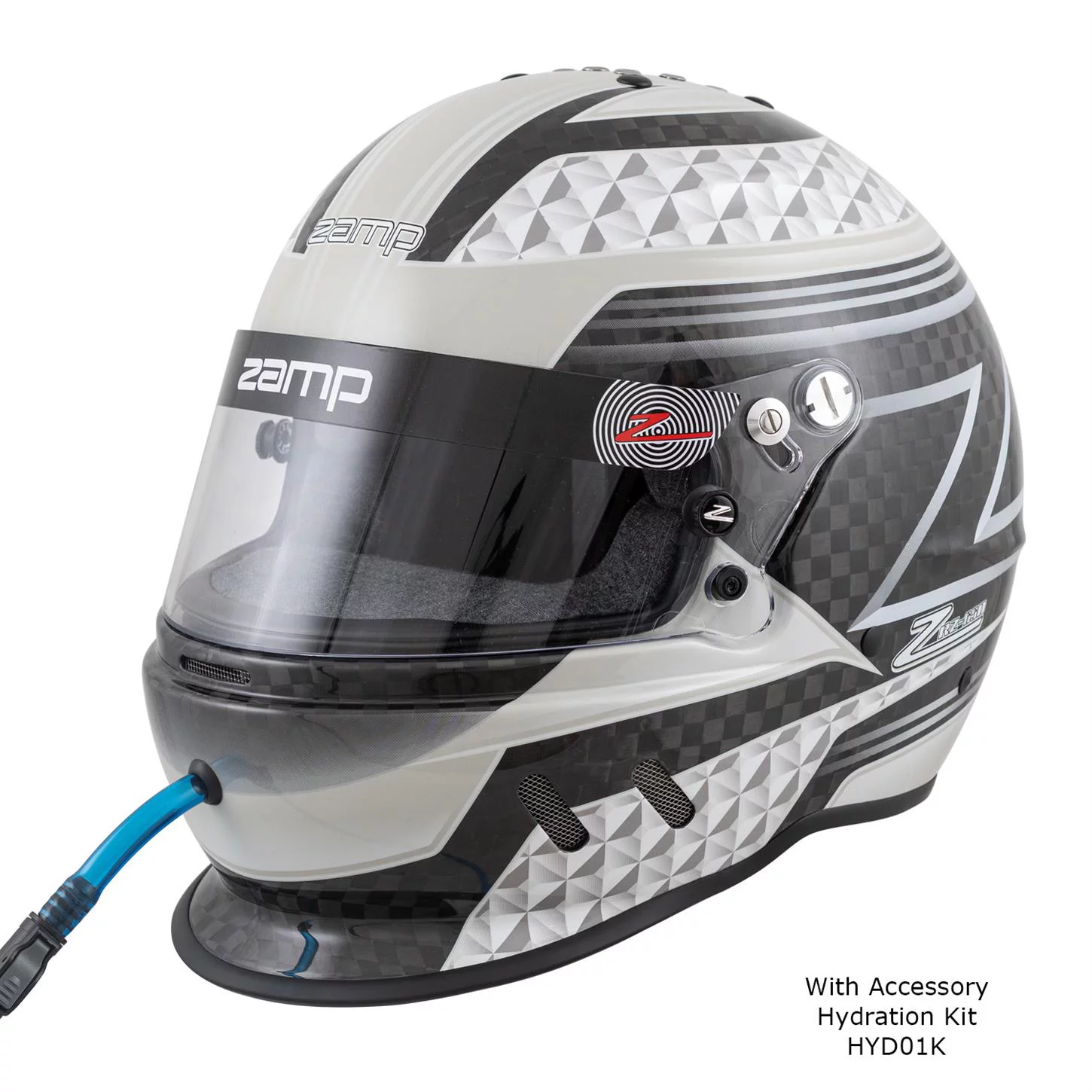 Zamp RZ-65D Carbon SA2020 Helmet, Black/Gray, Large