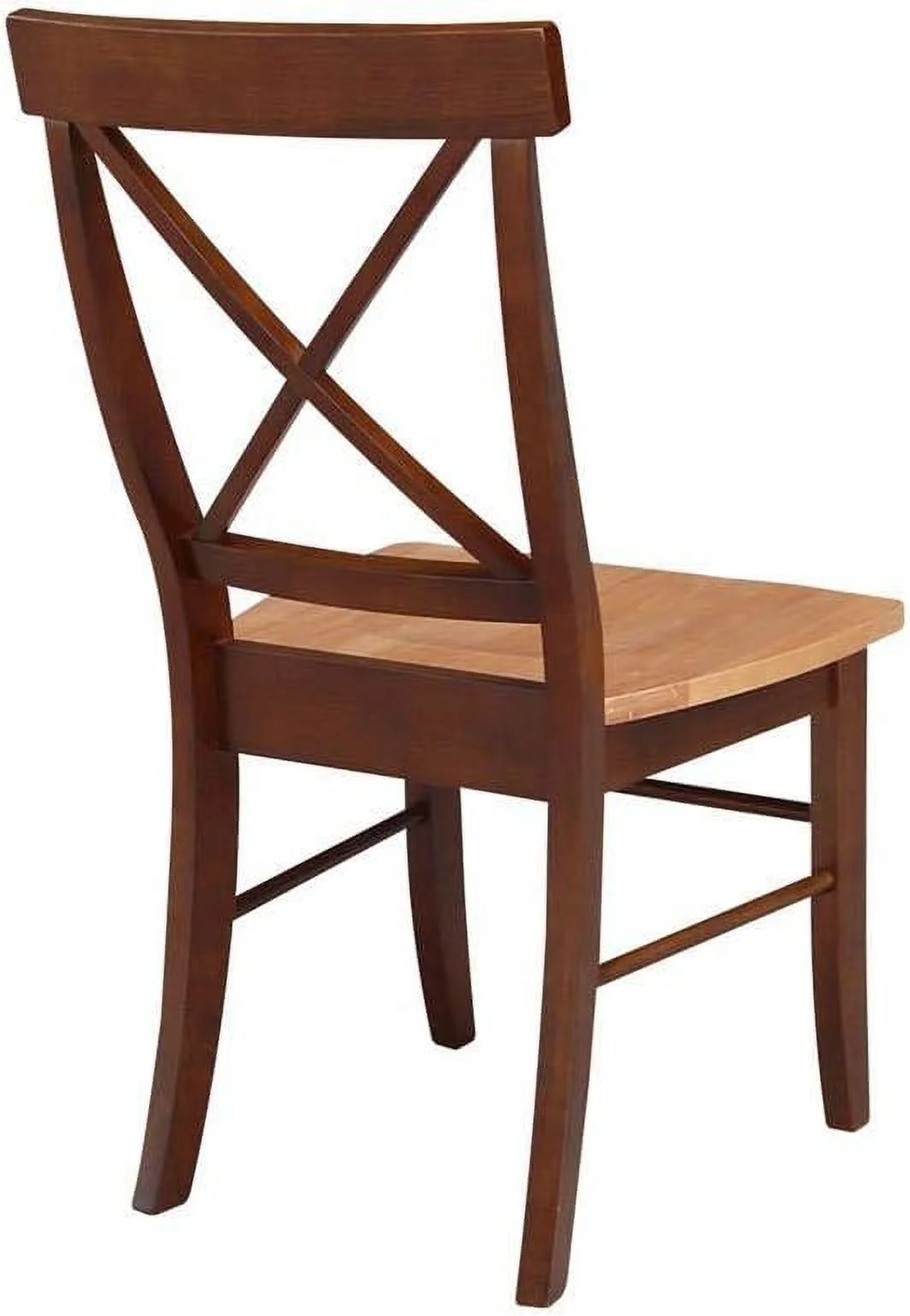 Set Of Two X-Back Dining Chair, Pecan