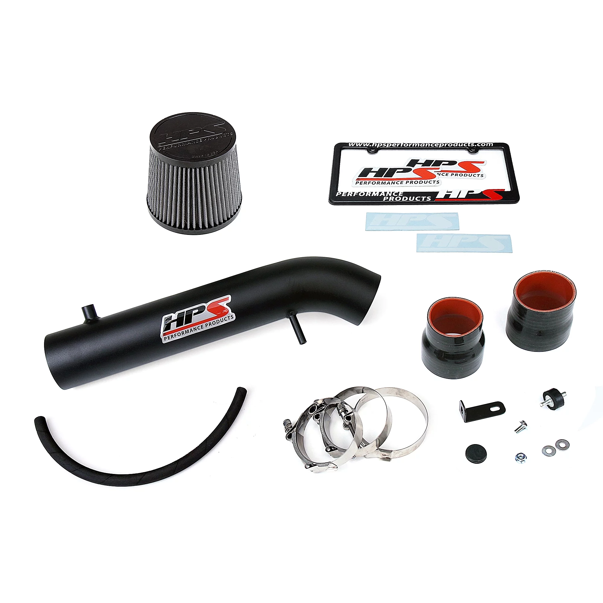 HPS Performance Black Shortram Air Intake Compatible for 1992-1995 Honda Civic EG SOHC D15 D16 DOHC B16 B18 B20, 827-109WB