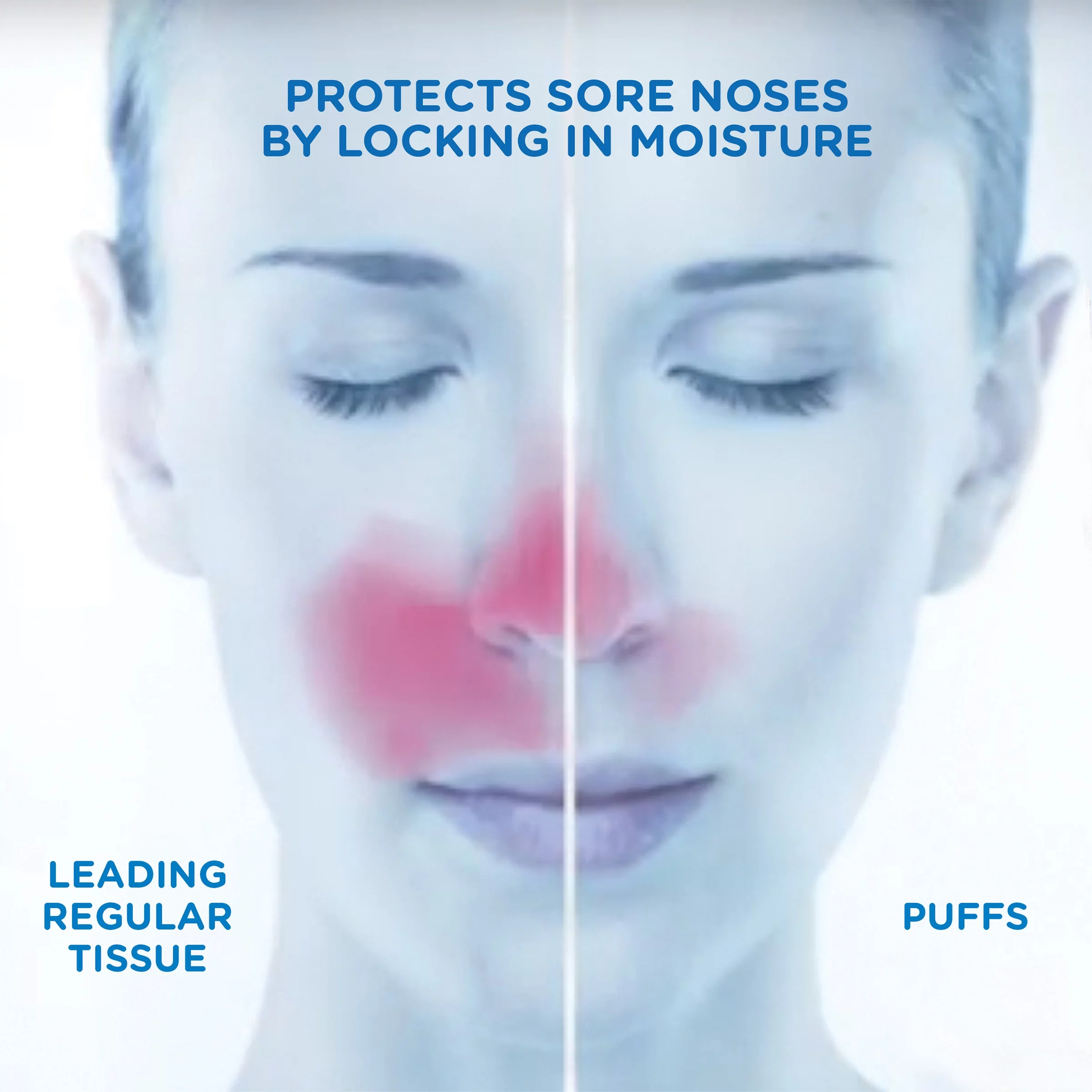 Puffs Plus Lotion Facial Tissues, 1 Cube Box, 56 tissues per cube